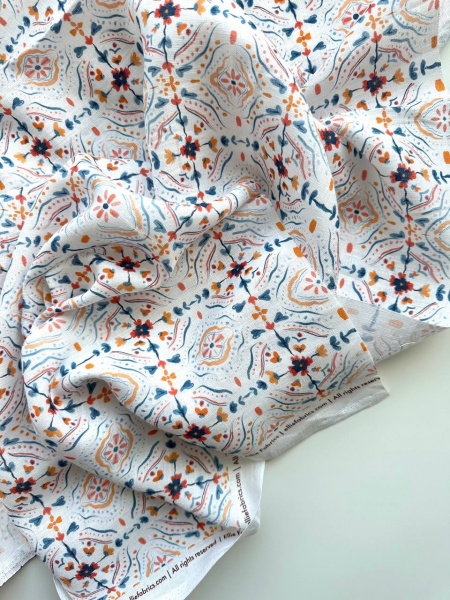 Ткань для шитья. Лён костюмный "Метлах” арт. 7745 | Ellie Fabrics