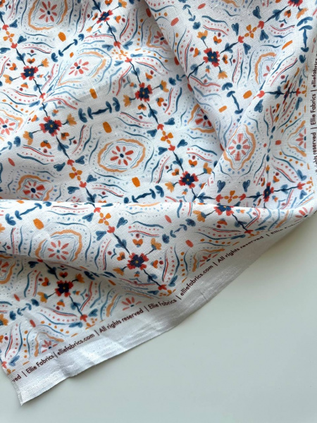 Ткань для шитья. Лён костюмный "Метлах” арт. 7745 | Ellie Fabrics