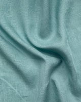 Ткань лен костюмный "голубой аква"  арт. 912 | Ellie Fabrics