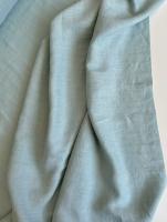 Ткань лён умягченный "голубая мята" с эффектом мятости (крэш)  арт.2091КР | Ellie Fabrics