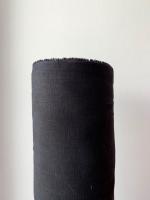 Ткань лён умягченный "черный" костюмный арт.147 | Ellie Fabrics