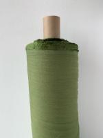 Ткань лён/ вискоза умягченная костюмная "зелёный"  арт. 1479