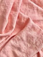 Ткань лён с эффектом мятости "персик"  арт.1458КР | Ellie Fabrics