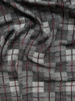 Ткань лён плотный "Черная клетка" с эффектом мятости арт.5851 Ткань лён плотный "Черная клетка" с эффектом мятости арт.5851 | Ellie Fabrics