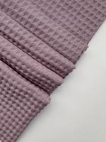 Ткань вафля хлопок "сирень" арт.760 клетка 12*12 мм | Ellie Fabrics