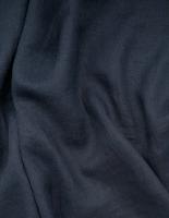 Ткань для шитья. Лён с эффектом мятости "черно-синий 999” арт. 999КР