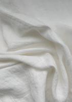 Ткань лён для постельного "белый” с эфектом мятости арт. 101с