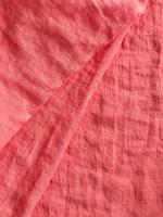 Ткань лён с эфектом мятости (крэш)  "Коралл"  арт. 984КР | Ellie Fabrics
