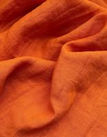Ткань лён  для постельного "рябина”  с эффектом мятости арт. 540КР | Ellie Fabrics