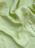 Ткань лён сорочечный с эффектом мятости "яблочный” арт. 378КР | Ellie Fabrics