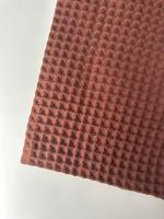 Ткань вафля хлопок "красное дерево" арт. 896 клетка 12*12, ширина 150 см | Ellie Fabrics