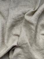 Ткань для шитья. Лён с эффектом мятости "натуральный” арт. 133КР | Ellie Fabrics