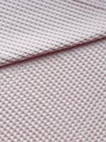 Ткань вафля хлопок "нежно-розовый" арт.718 клетка 12х12мм | Ellie Fabrics