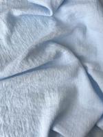Ткань лён с эффектом мятости (крэш)  "голубой 1347"  арт. 1347 | Ellie Fabrics