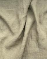 Ткань лён  для постельного "лавровый”  с эффектом мятости арт. 1377КР