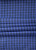 Ткань лён умягченный плотный "клетка виши синяя" костюмный арт. 6270
