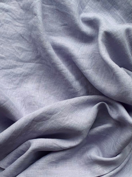 Ткань лён с эффектом мятости "лаванда” арт. 308КР | Ellie Fabrics