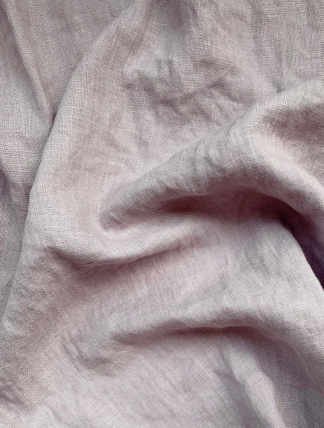 Ткань для шитья. Лён с эффектом мятости "черничный крайола” арт. 398КР | Ellie Fabrics