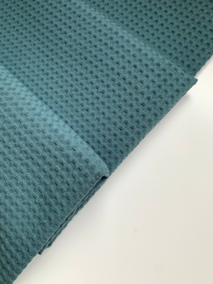 Ткань вафля хлопок "лагуна" арт. 976 клетка 7*7