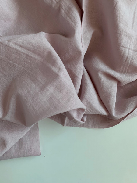Ткань стираный полулён "розово-лиловый” постельный арт. 320ПЛ