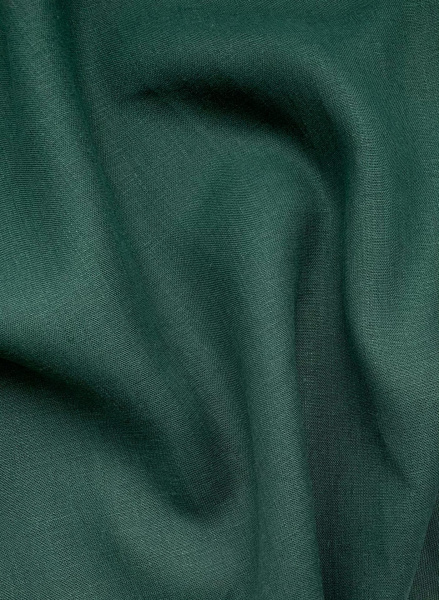Ткань лён умягченный  "изумруд" костюмный арт.1330 | Ellie Fabrics