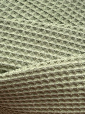 Ткань вафля хлопок "полынь" арт. 357 клетка 12х12 мм | Ellie Fabrics