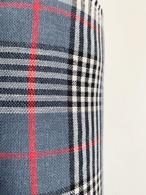 3015.  Ткань лён "тартан серый" костюмный | Ellie Fabrics