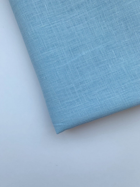 Ткань лён умягченный костюмный "голубой небесный"  арт. 1347 | Ellie Fabrics