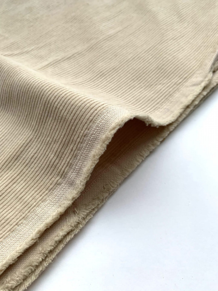 Ткань вельвет хлопковый "айвори" арт. 11W3 | Ellie Fabrics
