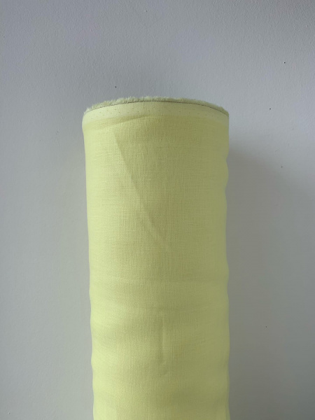 Льняная ткань умягченная "лимонный" сорочечная арт. 730