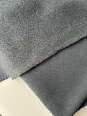 Футер 3-х нитка петля  начес "Синяя сталь"