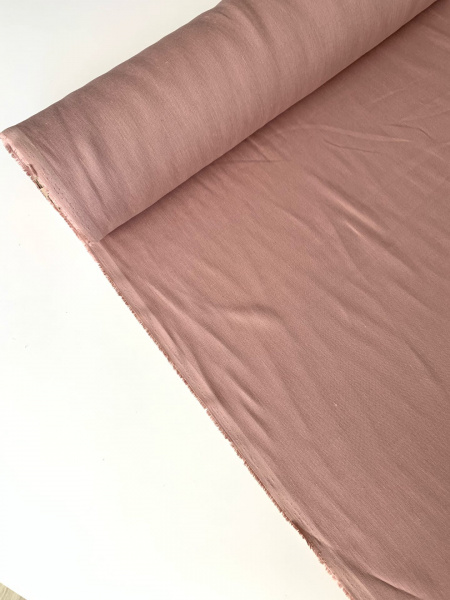 Ткань лён умягченный "розовый пыльный" костюмный арт.1673/200